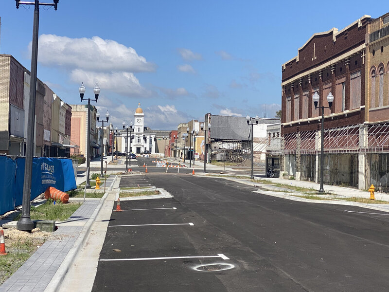 Phase one of Pine Bluff Streetscape nearing completion Deltaplex News