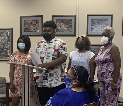 Watson Chapel High School student recognized at board meeting