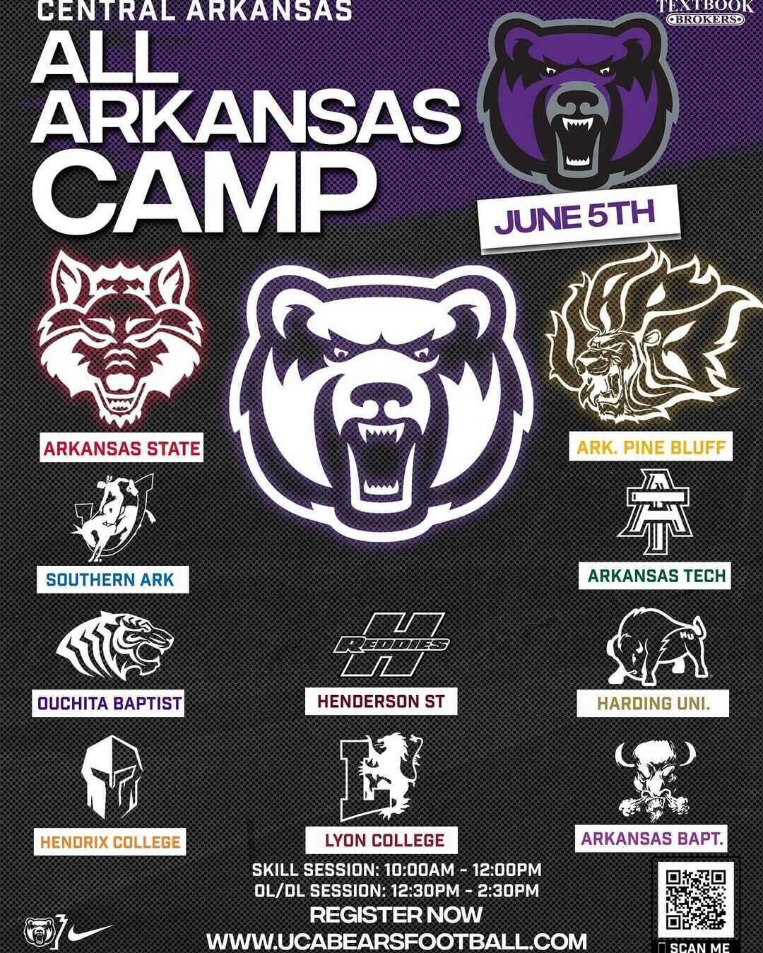 2022 All-Arkansas Camp to be held June 5 at UCA