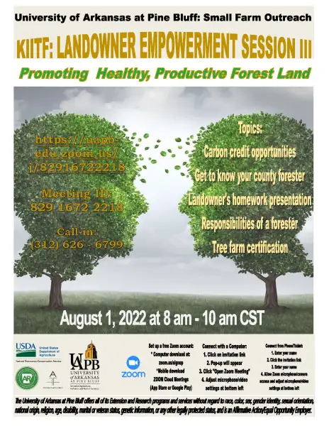 UAPB to host webinar for Forest Landowners Aug. 1