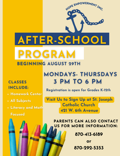 Hope Empowerment Inc. to host after-school prgram