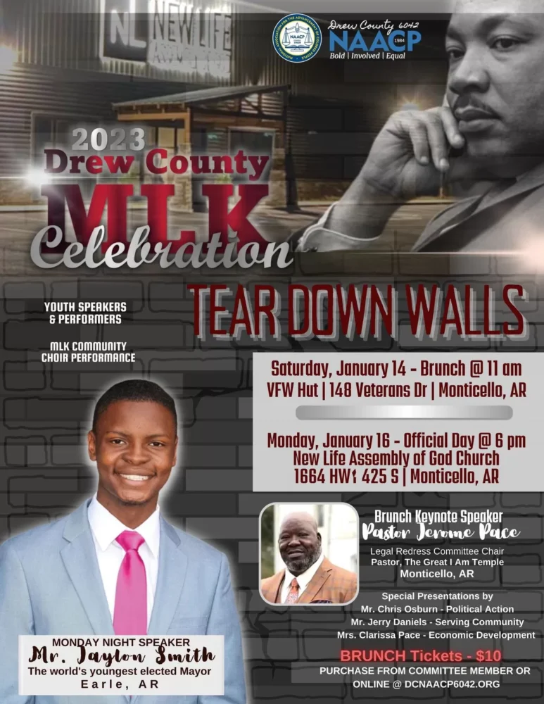 Drew County Martin Luther King Jr Celebration Plans