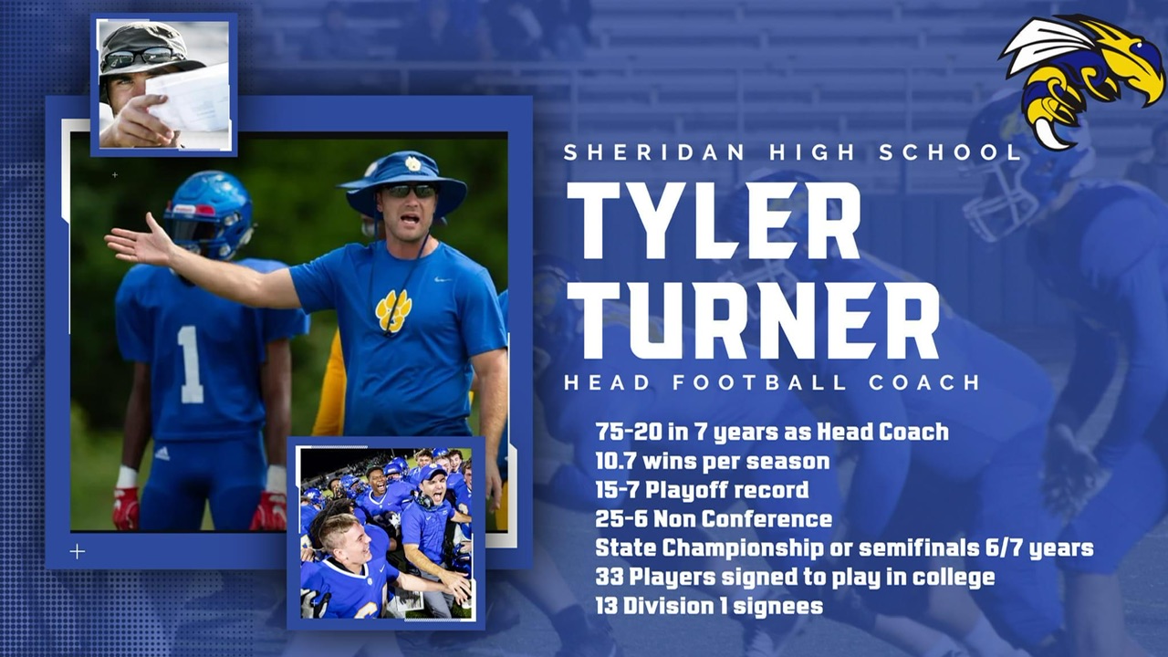 Sheridan names Tyler Turner as it’s next head football coach