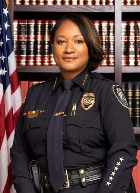 PB Police Chief Richardson explained the changes to the rank structure approved by Pine Bluff City Council