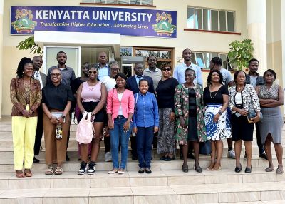-At Kenyatta University after meeting with the Kenyan team
