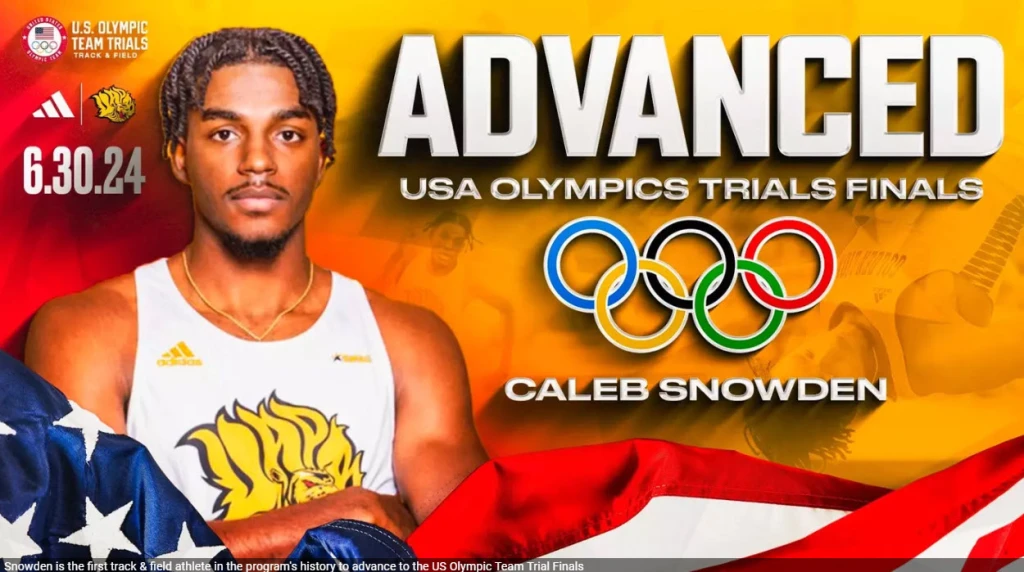UAPB Track & Field Caleb Snowden – USA Olympics Trials Finals