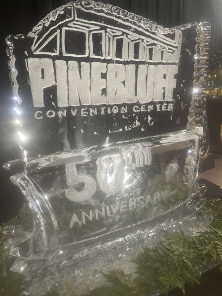 50th anniversary ice sculpture