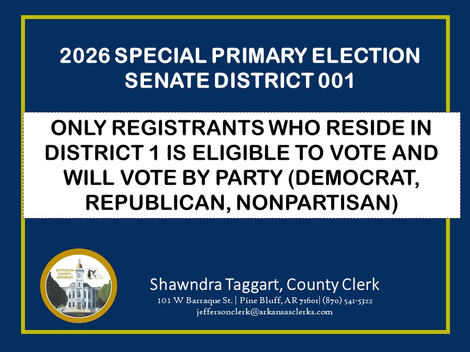 2026 SPECIAL PRIMARY INFO