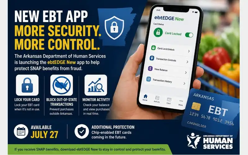 Arkansas Launches New EBT App with Enhanced Security for SNAP Recipients